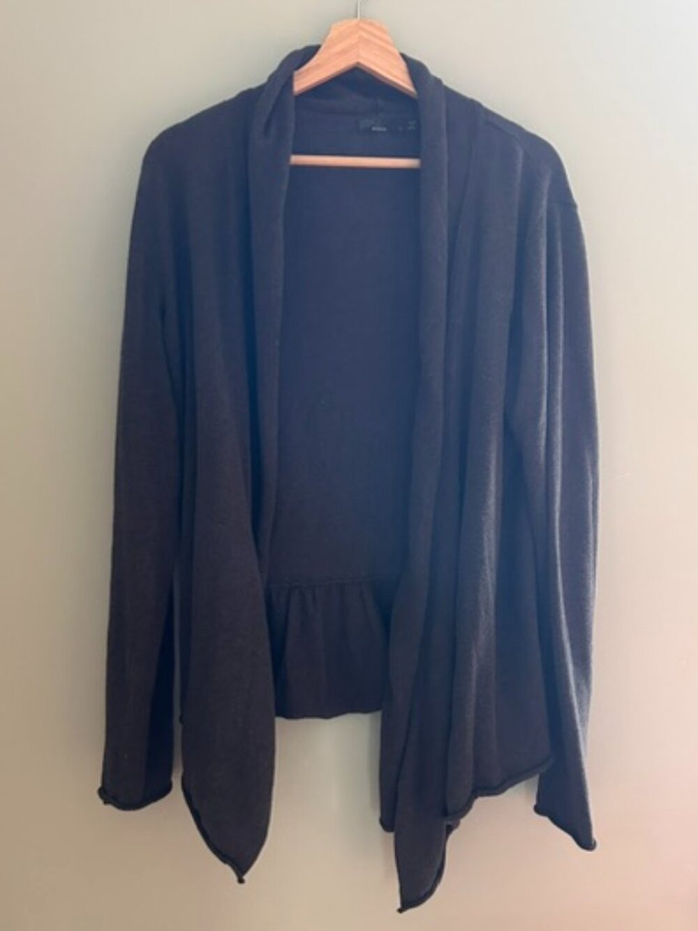 Prana 100% Organic Cotton - Charcoal Gray Cardigan - L